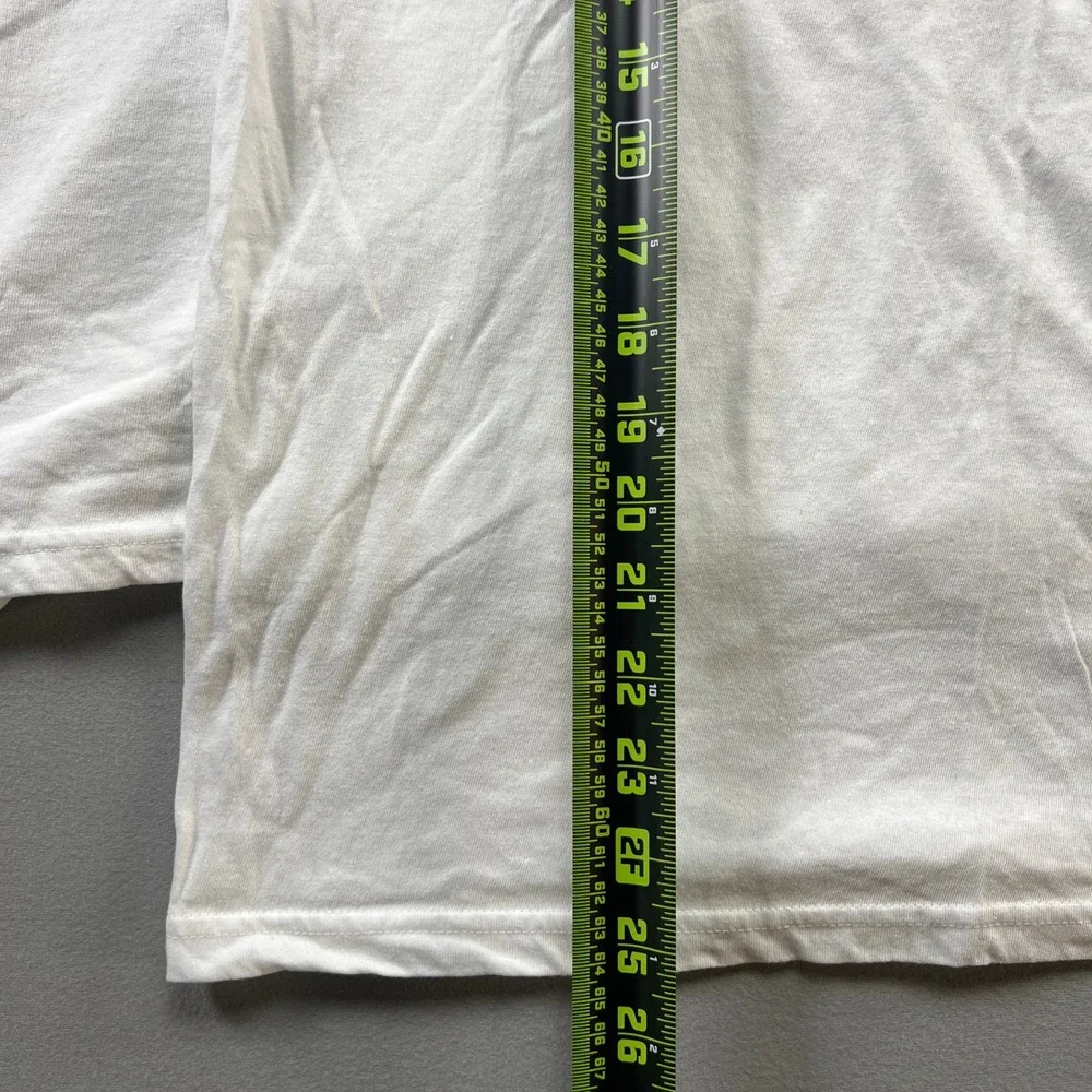 Lucky Brand Underwear T Shirt Mens Large White Cotton Logo Crew Neck Lot Of 2